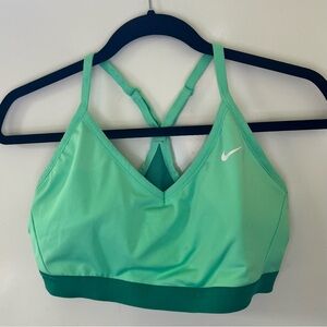Nike mint Green padded Sports Bra Medium Support